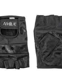 AMILA Weight Lifting Gloves Leather Medium