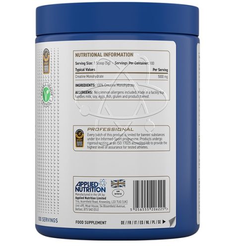 APPLIED NUTRITION Creatine Monohydrate 500gr - Image 3