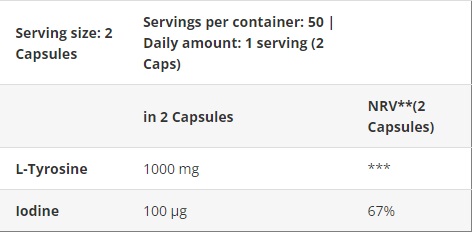 BIOTECH USA L-Tyrosine 100caps - Image 3