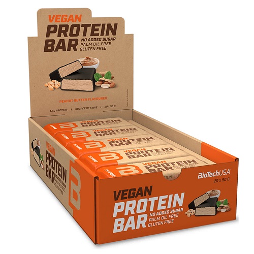 BIOTECH USA Vegan Protein Bar 20 x 50gr - Image 4