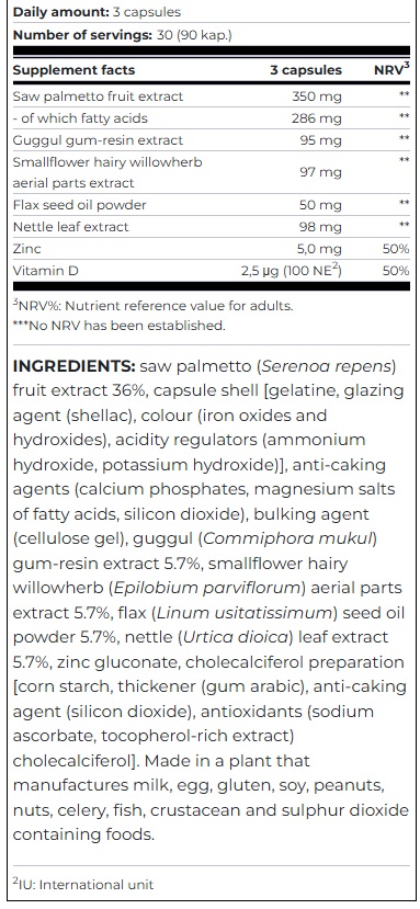 SCITEC NUTRITION Saw Palmetto Complex 90caps - Image 3