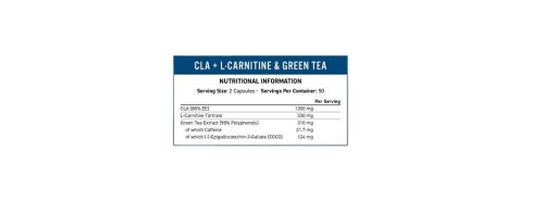 APPLIED NUTRITON CLA L-Carnitine & Green Tea 100softgels - Image 2