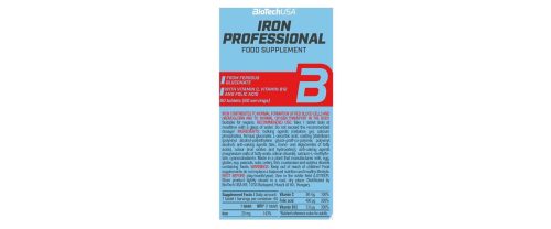 BIOTECH USA Iron Professional 60 tablets - Image 2