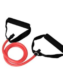 MDS Tensile Rope Λάστιχο Γυμναστικής Σωληνωτό Μέτριο με Λαβές Κόκκινο