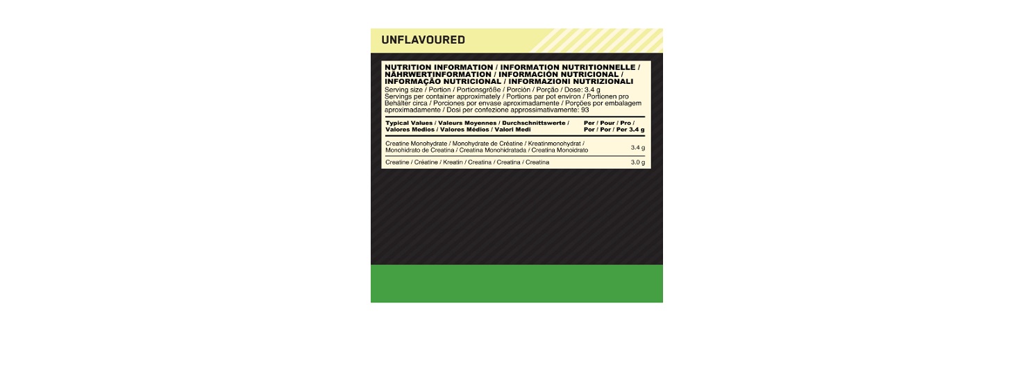ON - OPTIMUM NUTRITION Creatine Powder 187gr - Image 2