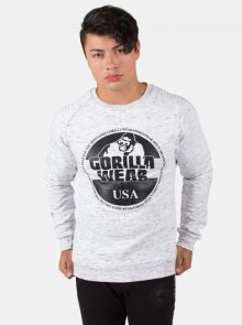 GORILLA WEAR Bloomington Crewneck Sweatshirt Mixed Gray