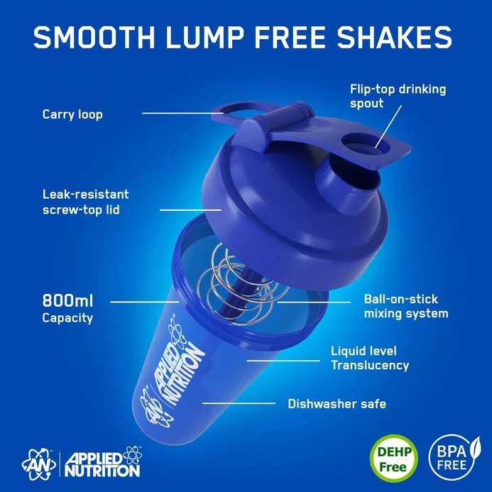 APPLIED NUTRITION Premium Shaker 800ml Blue - Image 3